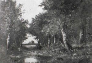 Promenade En Sous Bois by Alfred Godchaux