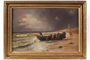 Hauling The Boat In