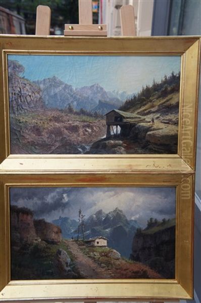 Deux Paysages Des Alpes - view 1