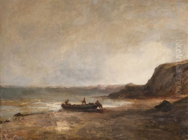 Barque Accostant Au Rivage - view 1
