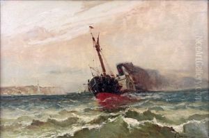 Le Bateau A Vapeur Dans La Tempete