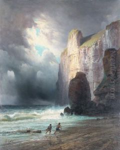 Apres Le Naufrage, Au Pied De La Falaise