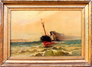 Vapeur En Pleine Mer