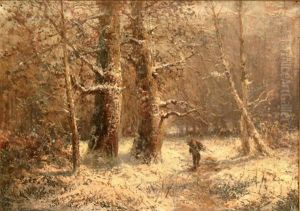 Foret Sous La Neige by Emile Godchaux