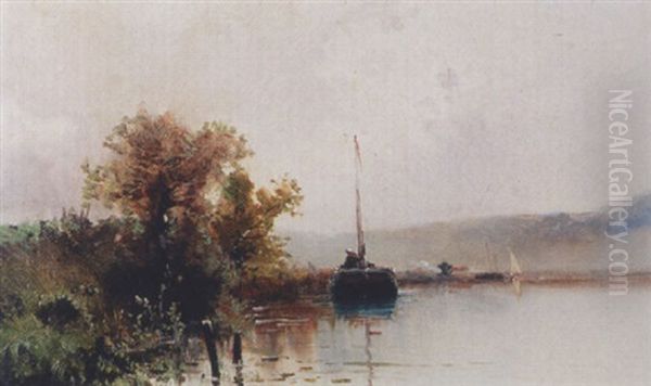 Uferlandschaft Mit Boot - view 1