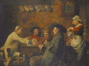 Tavern Scene by Emile Godding