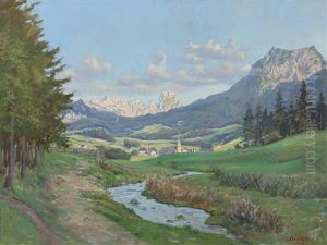 Dorflandschaft by Carl Goedel