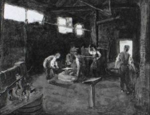In Der Schmiede by Carl Goedel