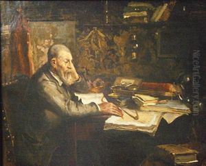Man In Studeerkamer