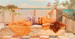 La Balancoire by John William Godward