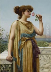 The Fragrant Rose by John William Godward