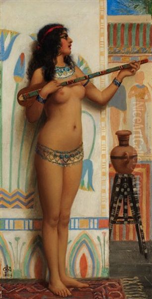 Study For An Egyptian Minstrel - view 1