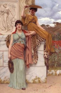 Waiting For The Procession by John William Godward