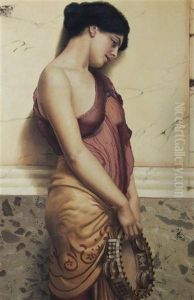 Girl With Tambourine by John William Godward