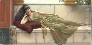A Siesta by John William Godward