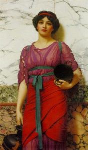 A Grecian Idyll by John William Godward