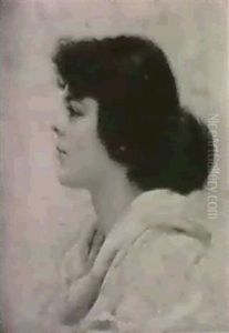 Portrait Of A Young Italian Beauty In Profile by John William Godward