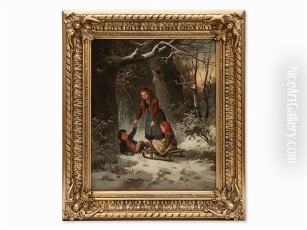 Hibernal Sleigh Ride In The Forest - view 1