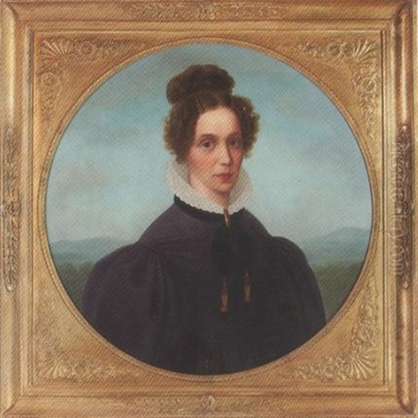 Brustportrait Einer Jungen Frau Vor Landschaftsausblick - view 1