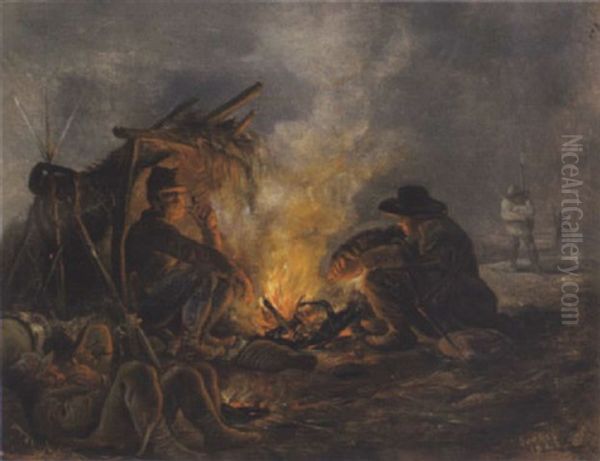 Soldaten Am Wachtfeuer - view 1