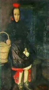 Bildnis Eines Madchen In Tracht by Carl Goebel