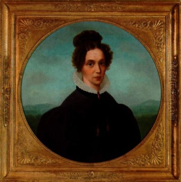 Brustportrait Einer Jungen Frau Vor Landschaftsausblick - view 1