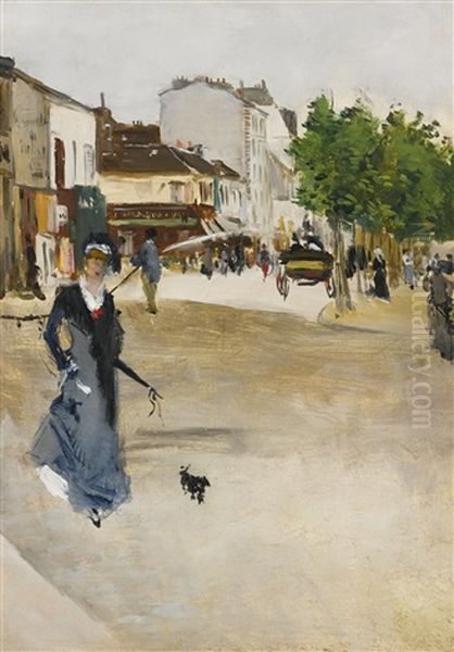 Boulevard De Clichy, L'elegante Au Caniche - view 1