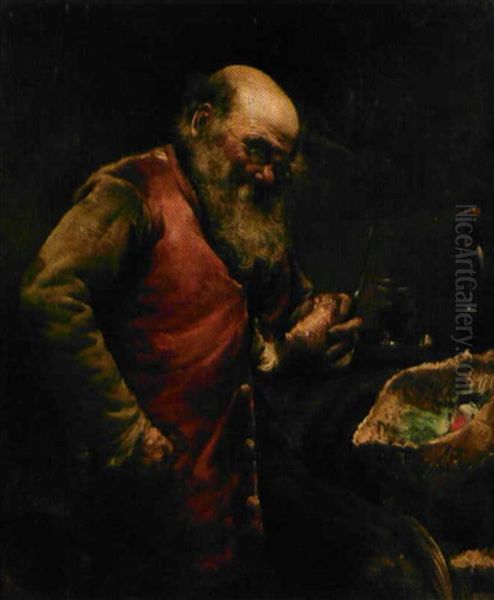 Portrait D'homme Attable - view 1