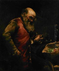 Portrait D'homme Attable by Norbert Goeneutte