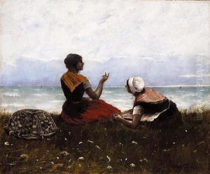 Les Jeunes Pecheuses by Norbert Goeneutte