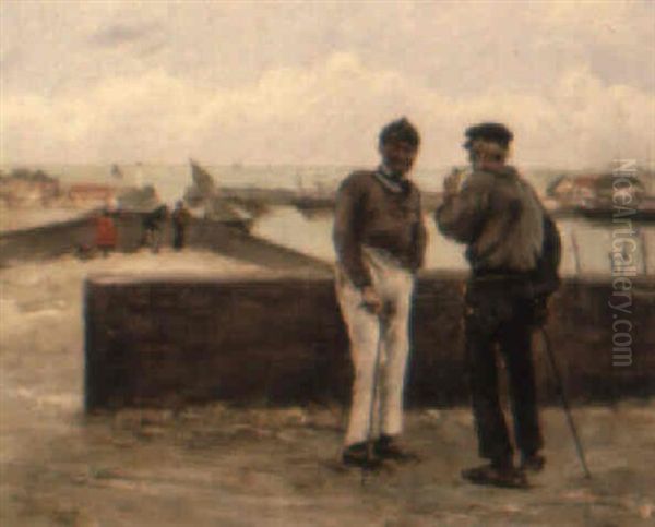 Fishermen At Treport - view 1