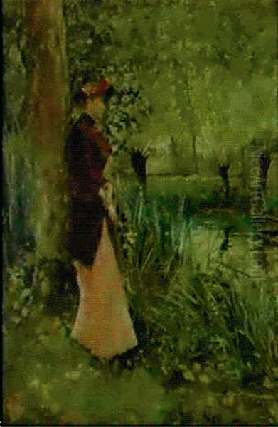 Jeune Fille Aupres Du Lac - view 1