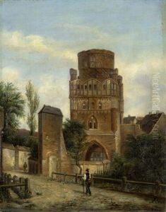 Das Uenglinger Tor In Stendal by Anton Goering