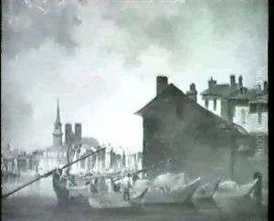 Hafenstadt In Der Normandie by Eugen Raymond Goethals