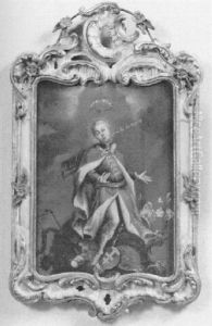 Heiliger Casimir Auf Einer Rokoko-kartusche Stehend Heiliger Casimir Auf Einer Rokoko-kartusche Stehend