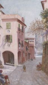 The Old Palace, Portofino by Sigismund Christian Hubert Goetze