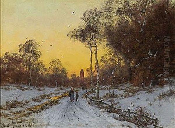 Winterlandschaft Im Abendrot - view 1