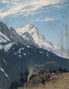 Zugspitze, Von Ober-greinau (sic) Aus Gesehen
