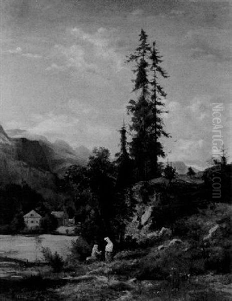 Oberbayerische Alpenlandschaft - view 1