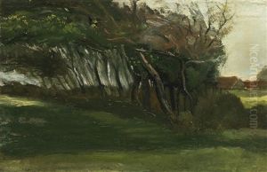 Landscape With Windswept Trees