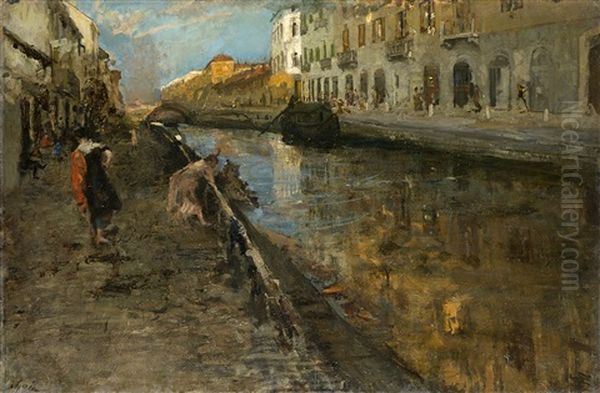 Passeggiando Lungo Il Naviglio Grande. Milano - view 1