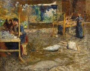 At The Spinning Works by Emilio Gola