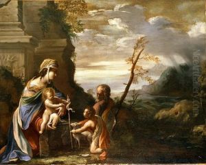 Sacra Famiglia Con San Giovannino by Sisto Badalocchio