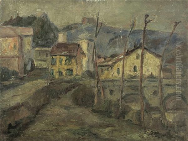 Castello Di Zavattorello, Mucche Al Pascolo E Nel Suo Studio, A Tergo Ritratto Di Modella (4 Works) - view 1