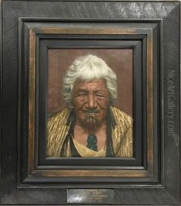 After A Hundred Years - Kapi Kapi ( An Arawa Chieftainess) Aged 102 Years by Charles Frederick Goldie