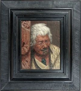 The Weariness Of The Aged - Kapi Kapi An Arawa Chieftainess Aged 102 Years by Charles Frederick Goldie
