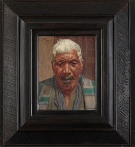 One Of The Old School, Wiripine Ninia A Ngati Awa Chieftainess by Charles Frederick Goldie
