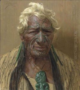 An Aristocrat Atama Paparangi. A Chieftain Of The Rarawa Tribe Of Maoris, New Zealand