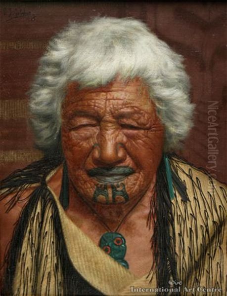 A Centenarian, Kapi Kapi, An Arawa Chieftainess, Aged 102 Years - view 1