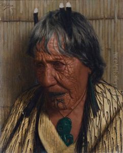 Te Aitu Te Irikau, An Arawa Chieftainess by Charles Frederick Goldie